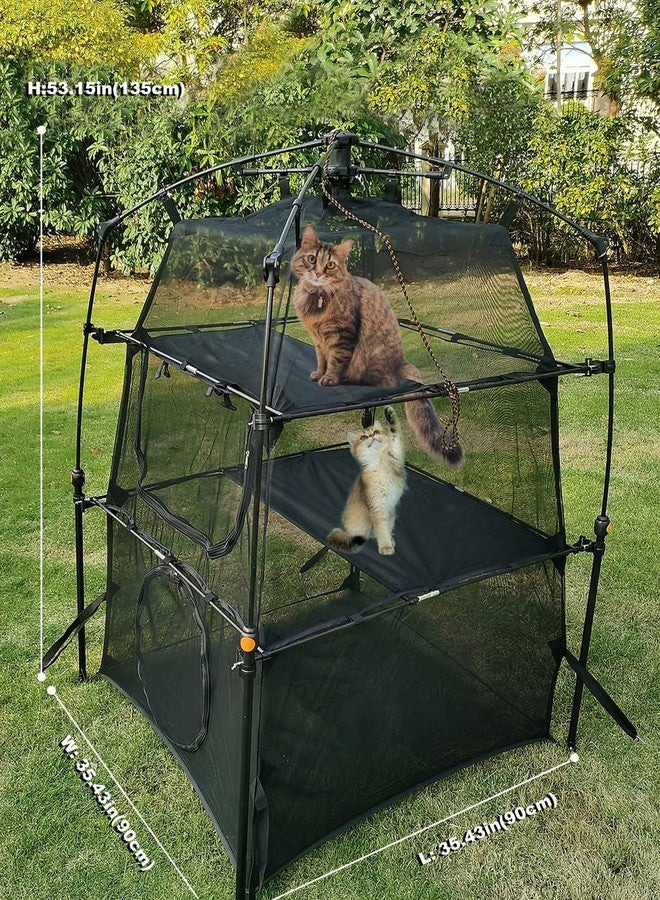 Hi Suyi Portable Pop Up Pet Cat Tents Enclosures for Outside Patio - Image 3